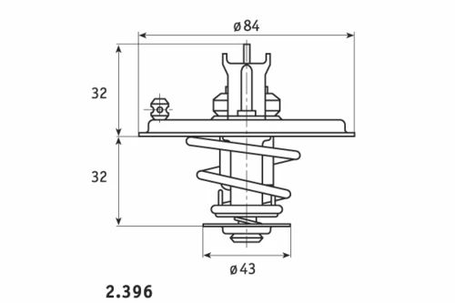 2.396.85 BEHR/HELLA/PAGID Термостат bmw (фото 1)