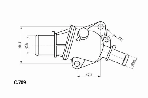 C.709.88 BEHR/HELLA/PAGID Термостат fiat (фото 1)