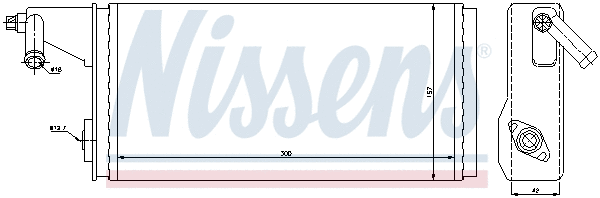 71808 NISSENS Теплообменник, отопление салона (фото 6)