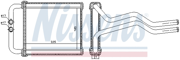 77657 NISSENS Теплообменник, отопление салона (фото 5)
