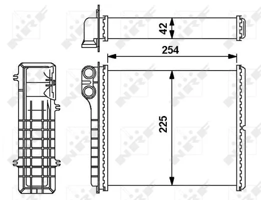 54239 NRF Теплообменник, отопление салона (фото 5)