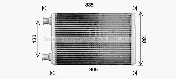 CR6146 AVA Теплообменник, отопление салона (фото 1)