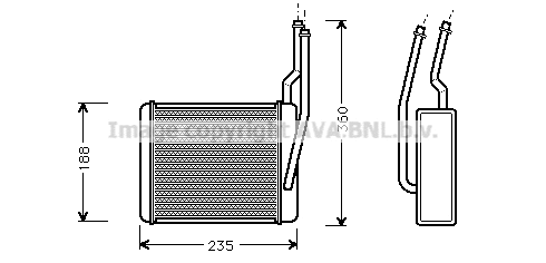 FD6356 AVA Теплообменник, отопление салона (фото 1)