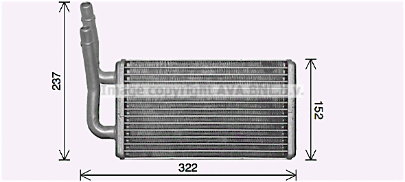FD6661 AVA Теплообменник, отопление салона (фото 1)