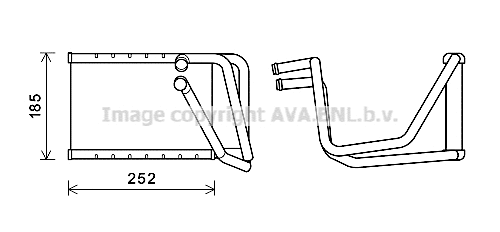 HY6438 AVA Теплообменник, отопление салона (фото 1)