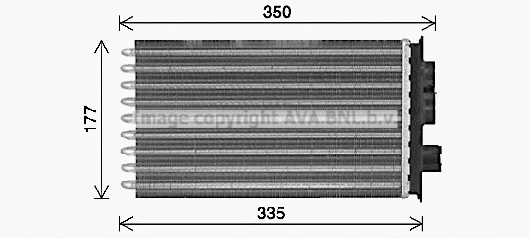 IV6164 AVA Теплообменник, отопление салона (фото 1)