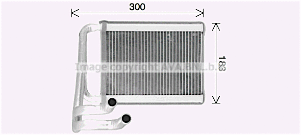 KA6306 AVA Теплообменник, отопление салона (фото 1)