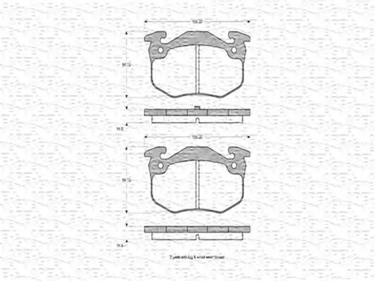 363702160651 MAGNETI MARELLI Тормозные колодки (фото 1)