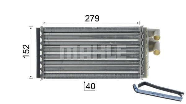 AH 98 000P KNECHT/MAHLE Теплообменник, отопление салона (фото 6)