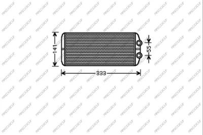 CI426H002 PRASCO Теплообменник, отопление салона (фото 1)