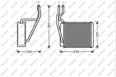 FD340H001 PRASCO Теплообменник, отопление салона (фото 1)