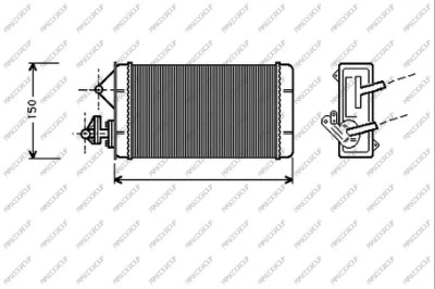 FT127H001 PRASCO Теплообменник, отопление салона (фото 1)