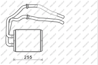 FT927H001 PRASCO Теплообменник, отопление салона (фото 1)