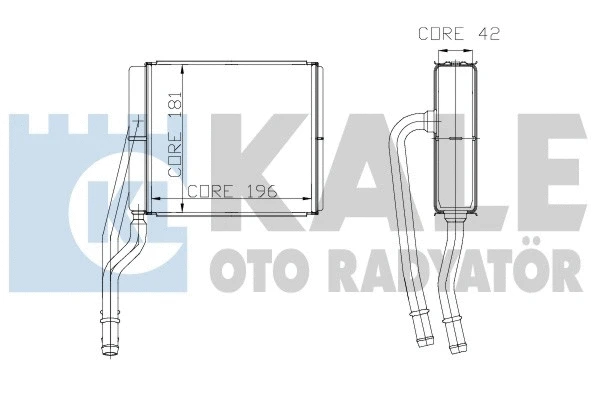 177400 KALE OTO RADYATÖR Теплообменник, отопление салона (фото 1)