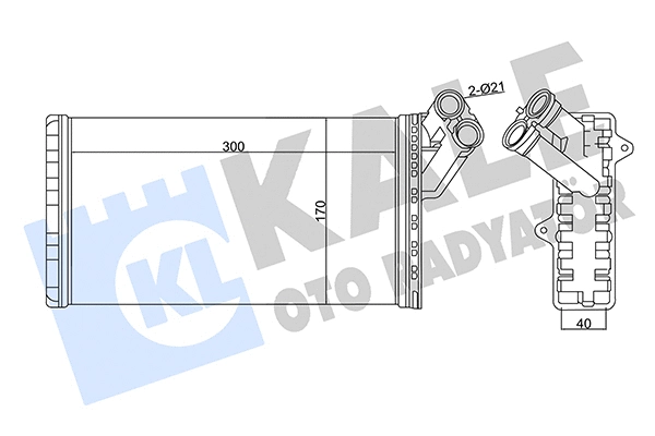 346480 KALE OTO RADYATÖR Теплообменник, отопление салона (фото 1)