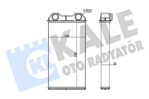 346720 KALE OTO RADYATÖR Теплообменник, отопление салона (фото 1)