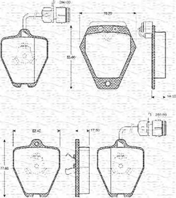 363702161062 MAGNETI MARELLI Тормозные колодки (фото 1)