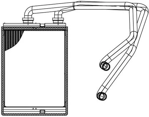 LRh 1408 LUZAR Теплообменник, отопление салона (фото 1)