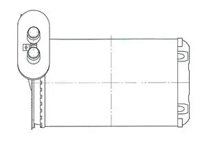 LRh 1831 LUZAR Теплообменник, отопление салона (фото 1)