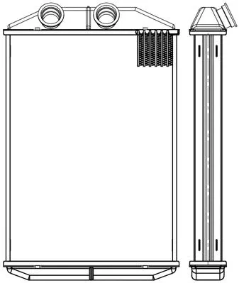 LRh 2109 LUZAR Теплообменник, отопление салона (фото 1)