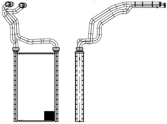 LRh 2512 LUZAR Теплообменник, отопление салона (фото 1)