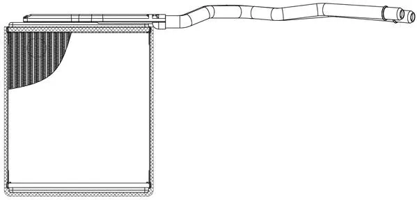LRh 2561 LUZAR Теплообменник, отопление салона (фото 1)