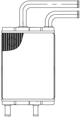 LRh 3004 LUZAR Теплообменник, отопление салона (фото 1)