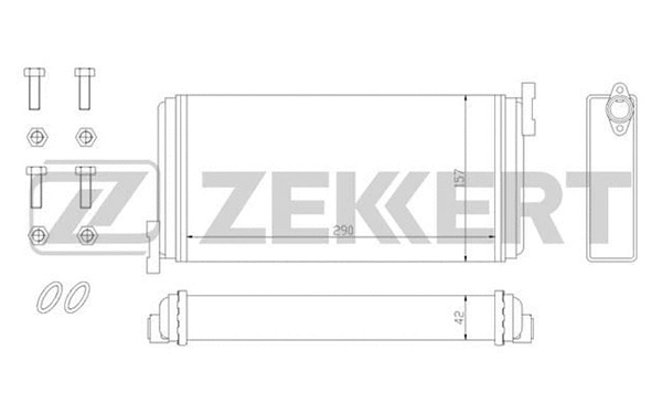 MK-5000 ZEKKERT Теплообменник, отопление салона (фото 1)