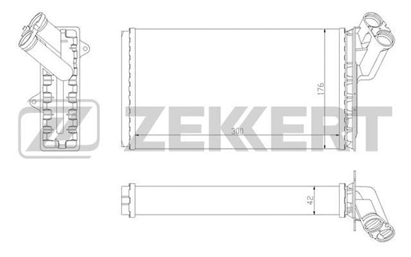 MK-5068 ZEKKERT Теплообменник, отопление салона (фото 1)