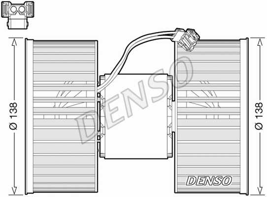 DEA05006 DENSO Вентилятор салона (фото 1)