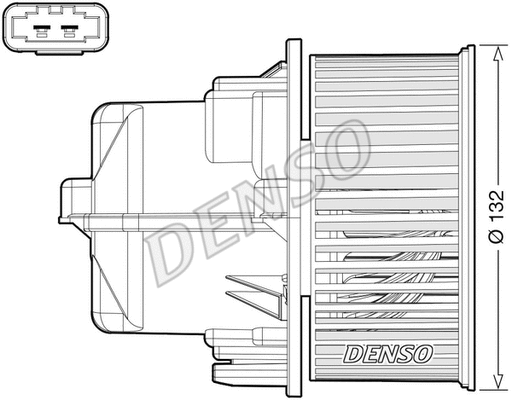 DEA33002 DENSO Вентилятор салона (фото 1)