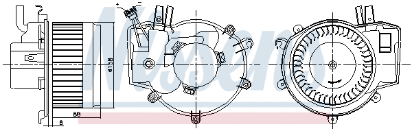 87395 NISSENS Вентилятор салона (фото 6)