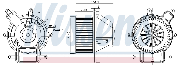 87464 NISSENS Вентилятор салона (фото 6)