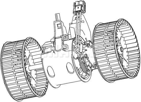 AB 133 000P KNECHT/MAHLE Вентилятор салона (фото 4)