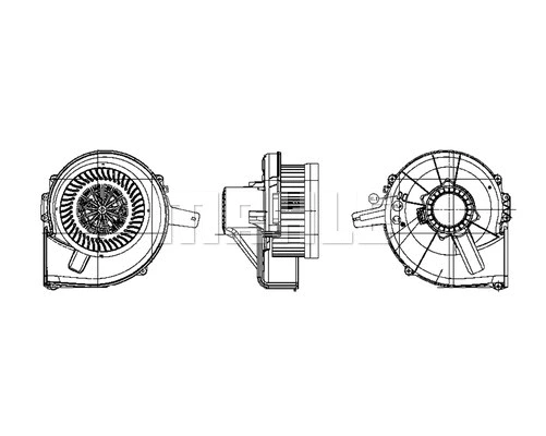 AB 19 000P KNECHT/MAHLE Вентилятор салона (фото 1)