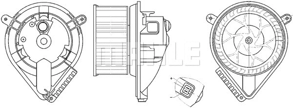 AB 272 000S KNECHT/MAHLE Вентилятор салона (фото 1)