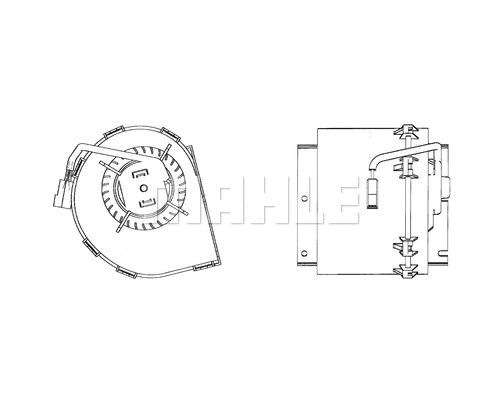 AB 47 000P KNECHT/MAHLE Вентилятор салона (фото 1)