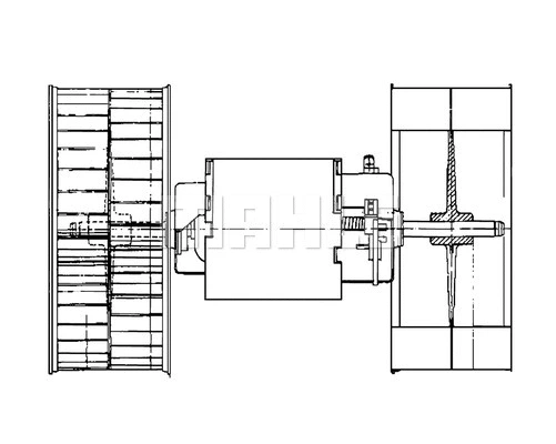 AB 53 000P KNECHT/MAHLE Вентилятор салона (фото 1)