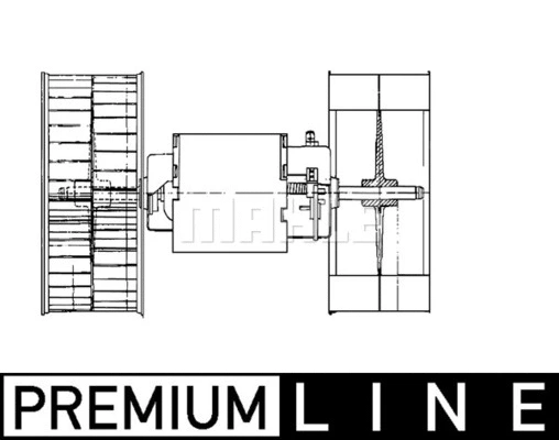 AB 53 000P KNECHT/MAHLE Вентилятор салона (фото 2)