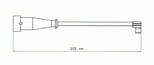 UAI177 BERAL Сигнализатор, износ тормозных колодок (фото 2)