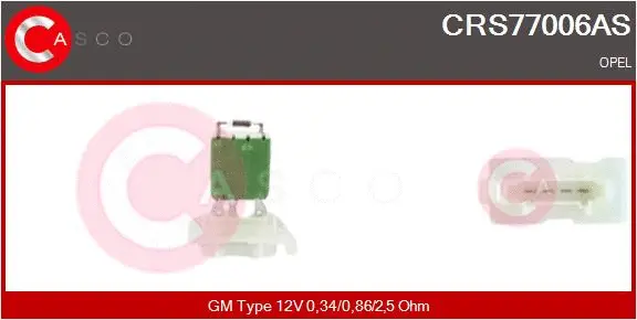 CRS77006AS CASCO Сопротивление, вентилятор салона (фото 1)
