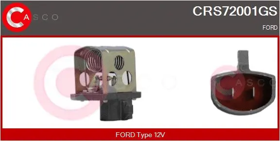 CRS72001GS CASCO Дополнительный резистор, электромотор - вентилятор радиатора (фото 1)
