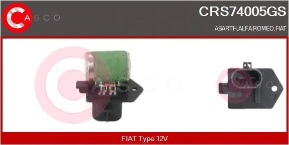 CRS74005GS CASCO Дополнительный резистор, электромотор - вентилятор радиатора (фото 1)