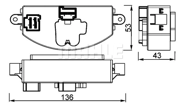 ABR 106 000P KNECHT/MAHLE Регулятор, вентилятор салона (фото 1)