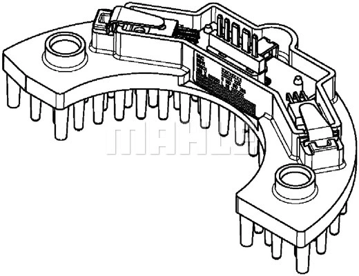 ABR 58 000P KNECHT/MAHLE Регулятор, вентилятор салона (фото 1)