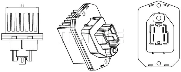 ABR 76 000S KNECHT/MAHLE Регулятор, вентилятор салона (фото 1)