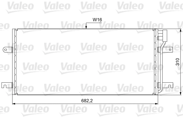 814029 VALEO Конденсатор, кондиционер (фото 1)