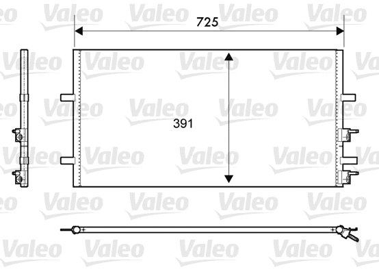 814087 VALEO Конденсатор, кондиционер (фото 1)