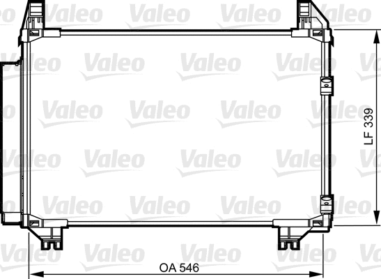 814223 VALEO Конденсатор, кондиционер (фото 1)