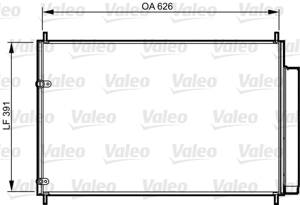 814234 VALEO Конденсатор, кондиционер (фото 1)